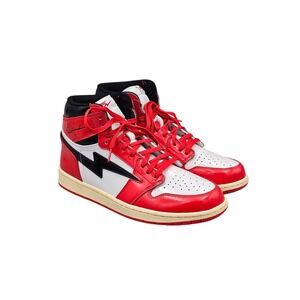 Omi Reloaded Men's Size 12 US Chicago 85s Hi Top Red White Black Sneakers READ